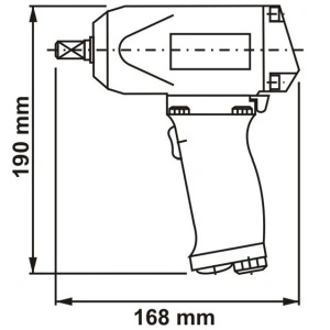 SMP 026-1/2"ZEX DEPRAG ATEX Masina de insurubat cu impact pneumatica tip pistol 1/2", M10-M16, 260Nm, 10.000rpm - utilizare in mediu cu potential exploziv - Img 2