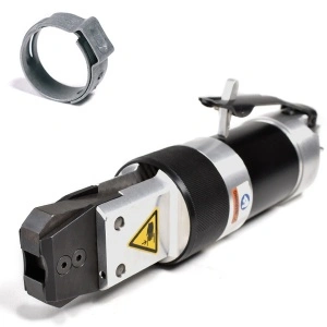 P0451X-S00-I90R DEPRAG Cleste pneumatic pentru fixare coliere pentru FURTUN max. Ø100mm - min. Ø50mm, putere 3000N, deschidere 0,8-12mm, maner Ø54mm, actionare clapeta