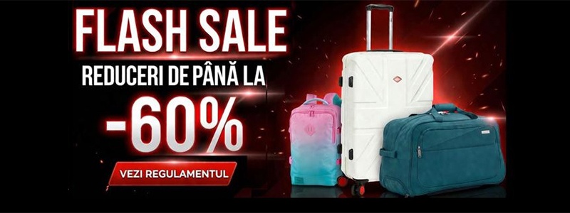 Flash Sale eBagaje reduceri pana la 60 la suta trolere si genti