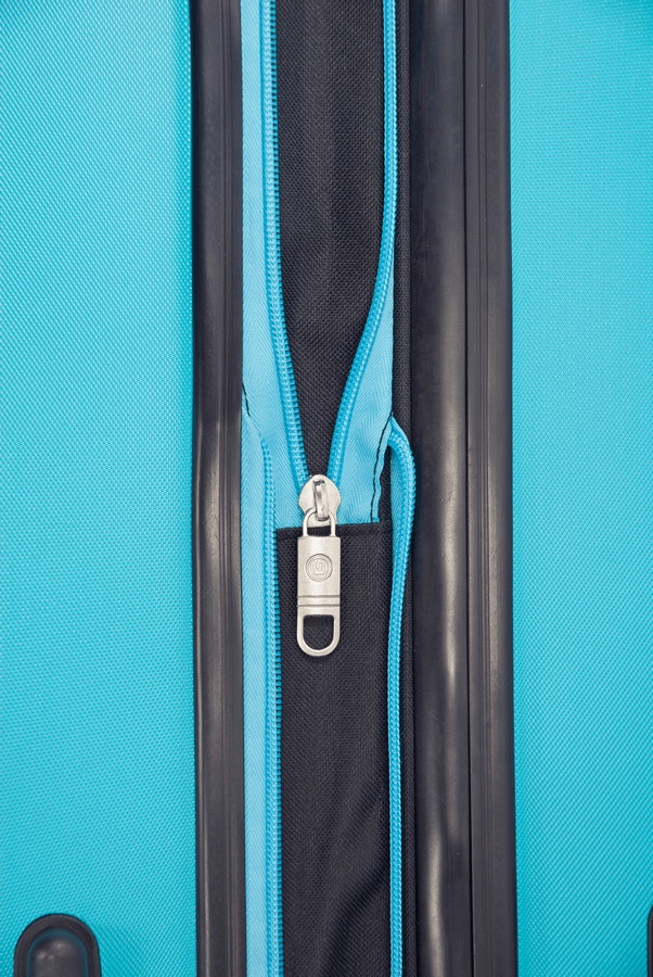 Troler Mediu Extensibil ABS 4 Roti Duble Benzi BZ 5525 - 66 cm Negru