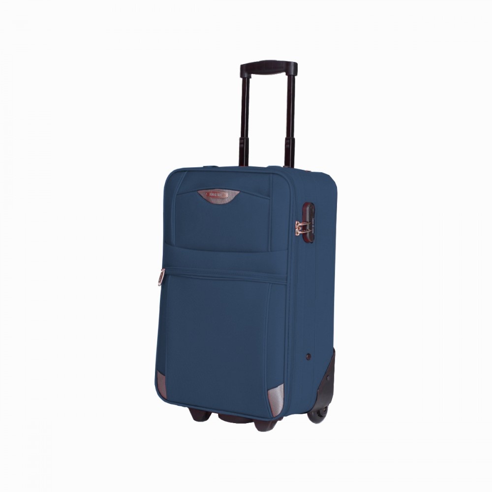 Troler cabina Lamonza Atlanta 55x36x21 cm, 2.4 kg, albastru
