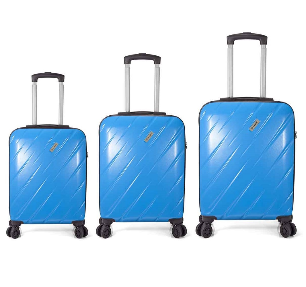 Set 3 trolere Benzi BZ 5787, ABS, cifru TSA, 4 roti duble