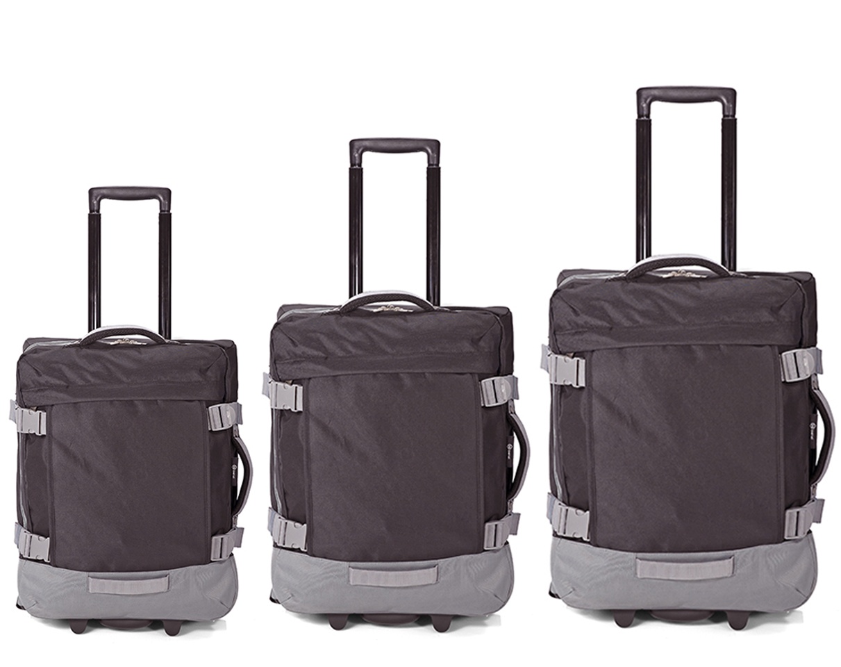 Set Trolere Benzi 3 Piese, 2 Roți, Poliester, BZ 5850, Negru