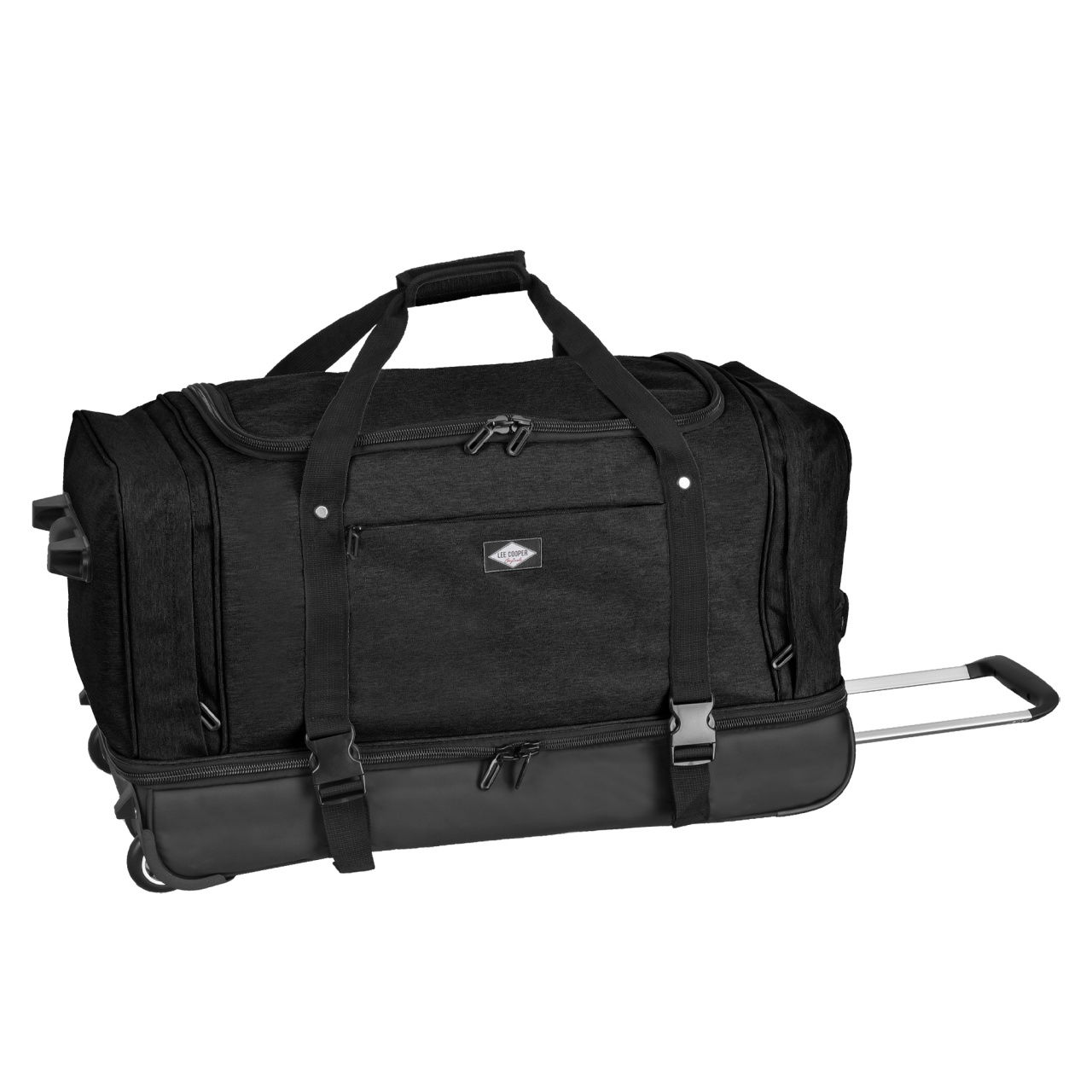 Yourelia♪ Geanta de voiaj cu role Lee Cooper, 2 compartimente, poliester