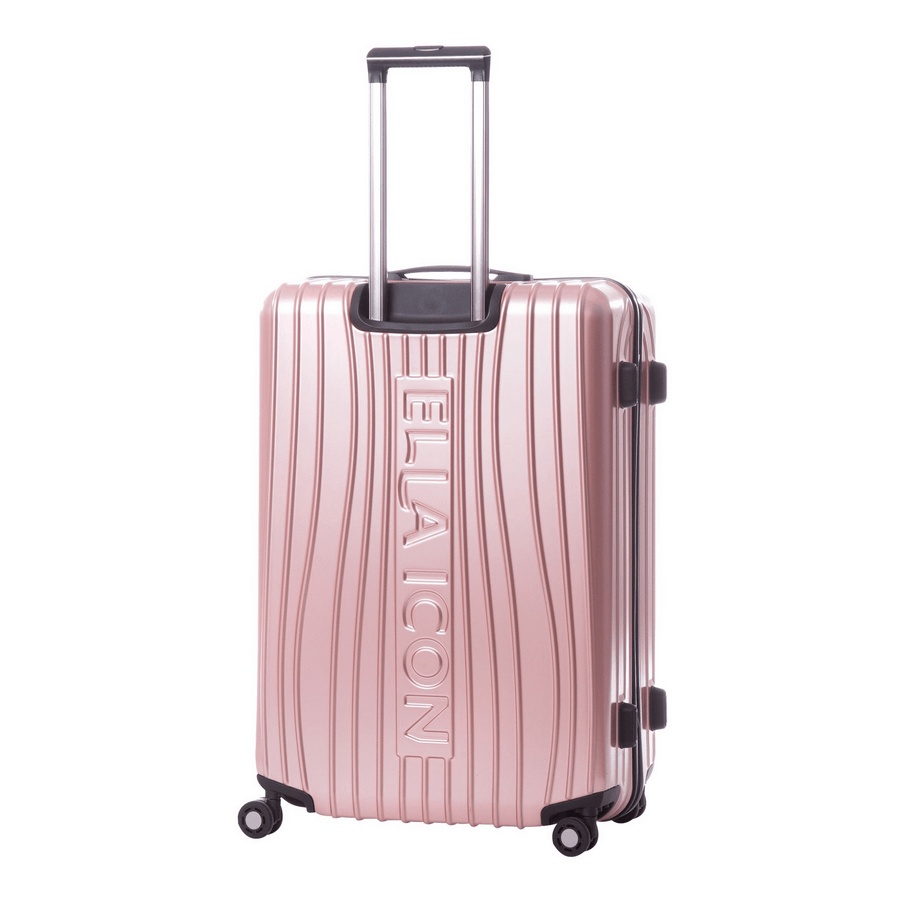 Troler Mare Policarbonat 4 Roti Duble ELLA ICON RIVER 1208 - 76 cm Roz