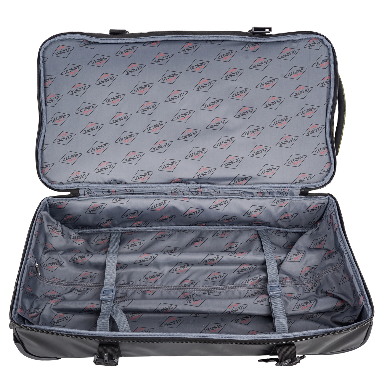 Yourelia♪ Geanta de voiaj cu role Lee Cooper, 2 compartimente, poliester