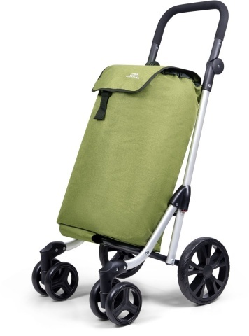 Cărucior Cumpărături Dutch Mountains 48 L, Poliester, 4 Roți, Verde
