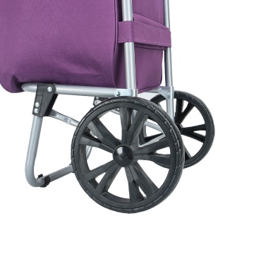 Carucior cumparaturi Madisson SW42028, 55L, 2 roti, buzunar termoizolant, mov - Img 10