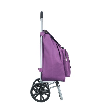 Carucior cumparaturi Madisson SW42028, 55L, 2 roti, buzunar termoizolant, mov - Img 20