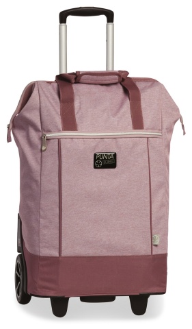 Geanta cumparaturi cu role Punta F10303 Rose