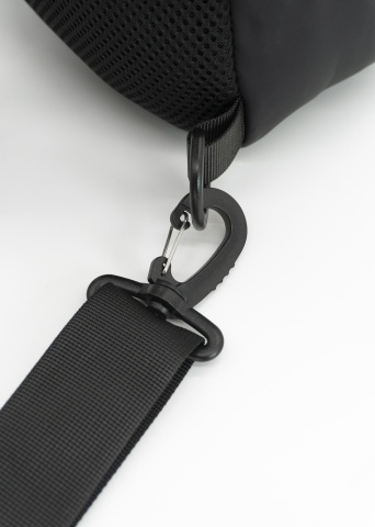 Geantă de umăr Benzi, 28x16x8 cm, Poliester, Port USB, Bretea Reglabila, BZ 5938, Negru - Img 5
