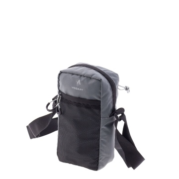 Geanta de umar cu suport sticla Vogart Boreal, 22x11x7 cm, nylon ripstop, rezistenta la apa, gri