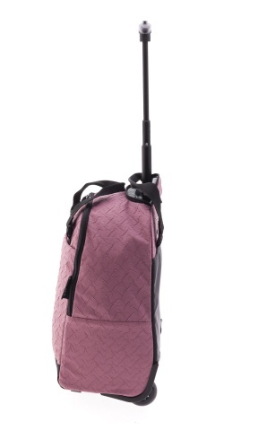 Geanta de voiaj cu role, Wizz Air/Ryanair, Nylon/Poliester, Origami, MV 24648 - 40 cm, Roz - Img 6