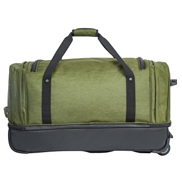 Geanta de voiaj cu role XL Lee Cooper, 2 compartimente, poliester 600D/bumbac, 80 cm, grena - Img 11