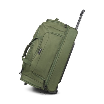 Geanta de voiaj cu role XL TravelZ, 2 compartimente, poliester, 72 cm, verde