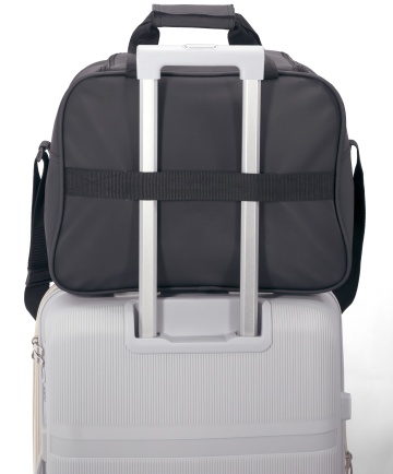 Geantă de Voiaj Impermeabilă 40x30x20 cm Wizz Air/Ryanair, Poliester, Benzi BZ 5888, Negru - Img 5
