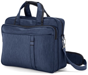 Geanta laptop 14", pentru Wizz Air/Ryanair, Benzi, BZ 5666, Bleumarin