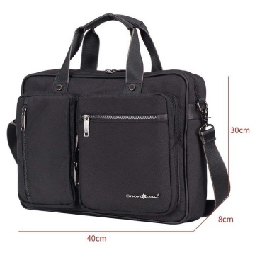 Geanta laptop/documente Wizz Air/Ryanair, Snowball, SW22111, Poliester 1680D, Negru - Img 7