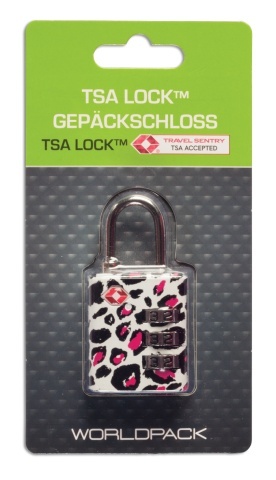 Lacat TSA cu cifru, Worldpack, F10445, Imprimeu 3 - Img 2