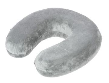 Perna de gat memory foam pentru calatorie, Diplomat, ACPIL1, Gri