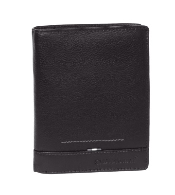 Portofel, Barbati, Piele Naturala, RFID* Secure, Diplomat, MN 114, Negru