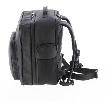 Rucsac avion 40x30x20/25 cm extensibil, bagaj de mână Wizz Air/Ryanair, 26/28L, poliester impermeabil, cu protecție RFID, 16 inch, Vogart Sync, negru - Img 11