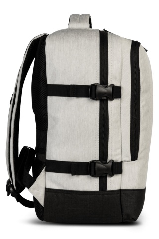 Rucsac Avion 40x30x20 cm Wizz Air/Ryanair, Poliester, 24 L, Bestway Cabin Pro, Gri Alb - Img 5