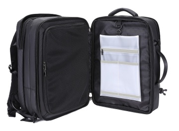 Rucsac Calatorie, Extensibil, Poliester 1680D, Laptop 17", Port USB, Snowball, SW22143, Negru - Img 2