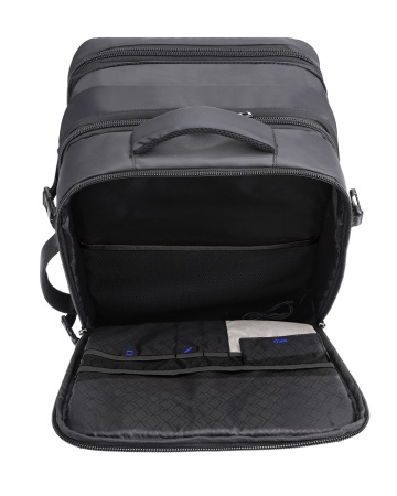 Rucsac Calatorie, Extensibil, Poliester 1680D, Laptop 17", Port USB, Snowball, SW22143, Negru - Img 12