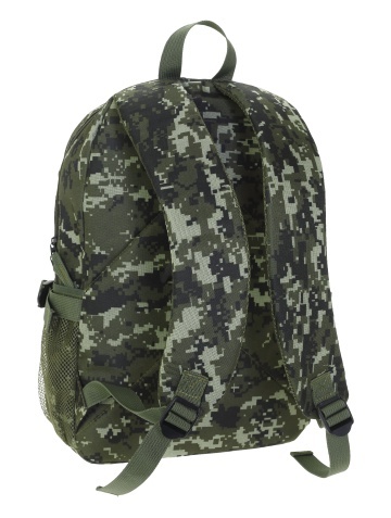 Rucsac casual Diplomat BF30, 44x29x12 cm, poliester, orificiu pentru castile audio, camuflaj army - Img 2