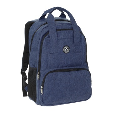 Rucsac casual Diplomat Boston BF 29, 44x30x20 cm, 20L, canvas, bleumarin