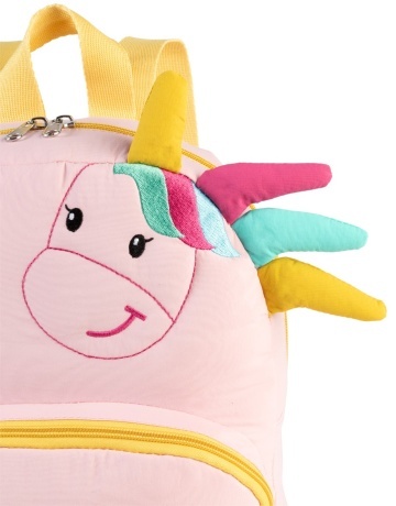 Rucsac copii Fabrizio Unicorn F20692, 24x30x10 cm, nylon, roz - Img 3