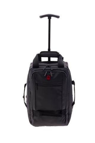 Rucsac cu role 40x25x20 cm, Wizz Air/Ryanair, PVC impermeabil, Gladiator Polar, MG 3958, 14", Negru - Img 5