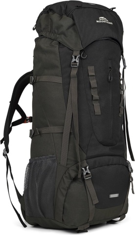 Rucsac de munte Dutch Mountains, 65 + 10 L, 602141, poliester, negru