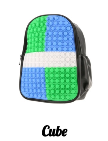 Rucsac Joy Pop It piele ecologica P11, 31 x 24 x 12 cm, Cube