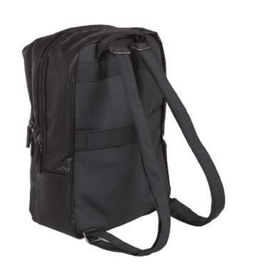 Rucsac Laptop 14" Davidts Portofino Wizz Air/Ryanair, 40 x 28 x 14 cm, Poliester 1680D/Piele ecologica, Antracit - Img 2