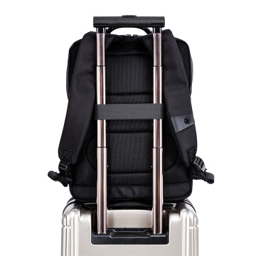 Rucsac laptop 15.6", Wizz Air/Ryanair, Snowball, SW22107, poliester 1680D, port USB, negru - Img 9