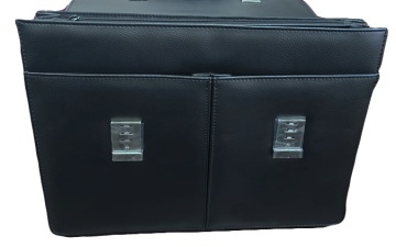 Servietă documente D&N DN5279 din piele ecologică, neagră, 42 × 30 × 16 cm - Img 3
