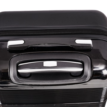 Set 3 trolere Lee Cooper LC32203, policarbonat, 4 roti duble, cifru, negru - Img 3