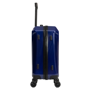 Set Troler de cabină Aventor + Geantă voiaj Benzi 40x25x20 cm, Bleumarin - Img 7