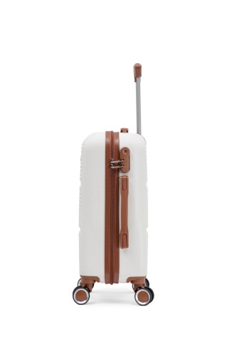 Set Trolere Aventor, ABS, Cifru, 4 Roți Duble 360°, AV107, 3 Piese, Alb - Img 11