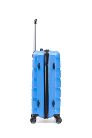 Set trolere Aventor, Polipropilenă, Cifru TSA, 4 Roți Duble 360°, AV109, 3 Piese, Albastru - Img 13