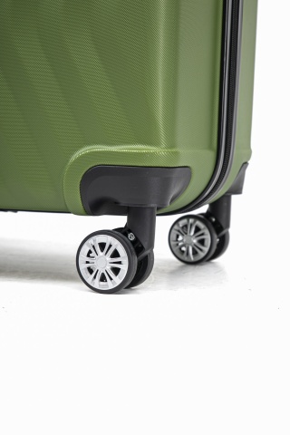 Set trolere Aventor, Polipropilenă, Cifru TSA, 4 Roți Duble 360°, AV109, 4 Piese, Verde - Img 9