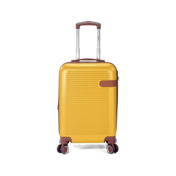 Set trolere extensibile Benzi BZ 5824, ABS, 1 bagaj de cabina si 2 de cala, cifru, 4 roti duble 360°, galben mustar - Img 9