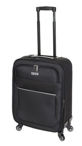 Set trolere extensibile Diplomat ZC 3004, poliester, 4 roti, 3 piese, negru - Img 8