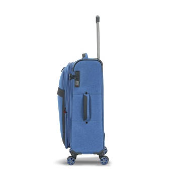 Set Trolere Extensibile Lee Cooper, Poliester, 4 Roti duble, Cifru, LC33503, Albastru - Img 11