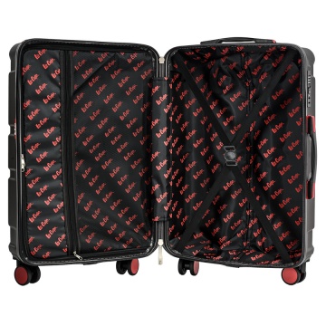 Set Trolere Lee Cooper London, ABS, 4 Roti Duble, Cifru, 3 Piese, Antracit - Img 2