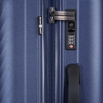 Set trolere Snowball SW47203, polipropilena, fermoar antifurt, cifru TSA, 4 roti duble, 3 piese, bleumarin - Img 8