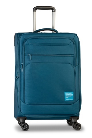 Set trolere Worldpack Bern F10508, 1 bagaj de cabina si 2 de cala, poliester, cifru TSA, 4 roti duble, turcoaz - Img 6