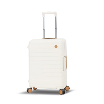 Troler Cabină 55x38x21 cm Snowball, 100% Polipropilenă, Închidere Clapetă, SW57203, Alb/Milky - Img 7